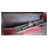 Vtg Tool Box w/Various Woodworking Tools