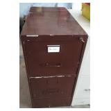 Locking Two Drawer File Cabinet