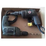 Lot of 2 Electric Drill/Screw Guns.  Bidding on