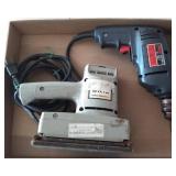 Lot w/Electric Sander and Skil 457 Electric Drill