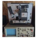Kenwood Oscilloscope w/ Vtg. Super 8 projector