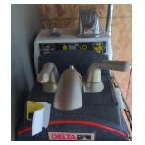 Delta faucet and excel hand blow dryer