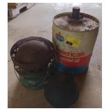 American industrial oil can Toledo torch and