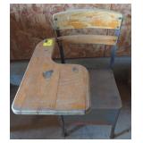 Vintage school desk 32"