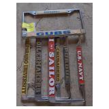 Lot of license plate frames