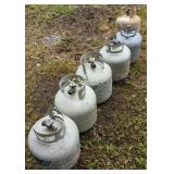 Propane tanks. Bidding on one times the quantity.