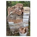 Pallet of Rose blend Perma Brick Trim Pieces7.5".