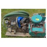 Pallet of generators and hoses