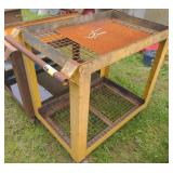 Metal rolling cart 40.5"l 24.5"w 37.5"h