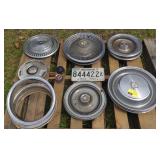 Pallet of various hub caps