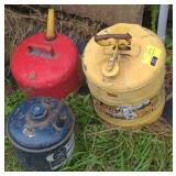 Propane and gasoline tanks