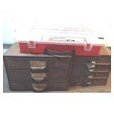 Lot of Parts Bins-Two Metal & 1 plastic, includes