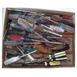 Flat of Various Screwdrivers