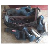Lot of Various Ryobi 18v Cordless Saws & Drills.