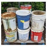 Pallet of Primer, Epoxy, Waterproof Clear