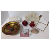 (G) Lot of assorted decorations including faux