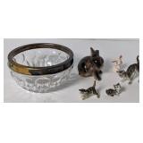 (G) Lot of assorted decorations including cat and