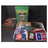 (G) Poker chips and playing cards