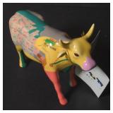 (B) #9162 "Map Cow" Cow Parade Figurine