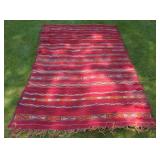 (G) Moroccan oriental rug approximately 110"x61"