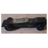 (G) Vintage super sloth wooden racecar toy
