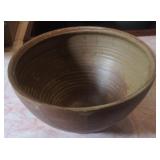 (G) Vintage pottery bowl 5.4"×8.5"