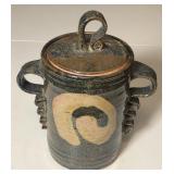 (R) Glazed pottery jar