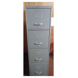 Large Steel Grey 4 Drawer File Cabinet