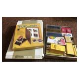 Lot of assorted photography equipment like film,