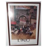 (B) IL PALIO Framed Wall Poster