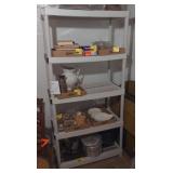 (G) 5 Shelf Plastic Shelving Unit measuring 36" x