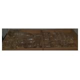 (R) Flats containing various stemware