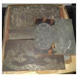 (G) Wood block stamps