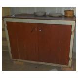 (B) Storage cabinet 45" x 34" x 24.5"