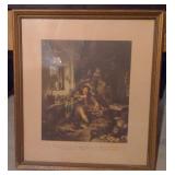 (G) Framed "The Chemist" Print Frame measuring 17