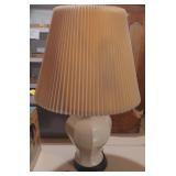 (G) Porcelain Lamp measuring 17" diameter 27"