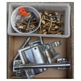 Flat of assorted handles and drying bars