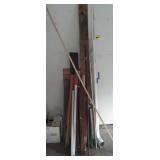 Lot of Various Long Length Items-rebar, wood,