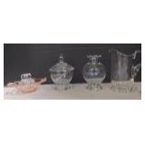 (AP) lot of jars and glass containers.