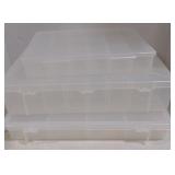 (DJ) three plastic portable organizer