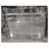 (DJ) Plexiglass mirror display case measuring 24"
