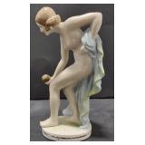 (AO) Porcelain Figurine of Woman approx 7"H