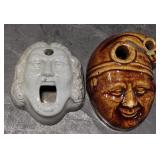 (AO) Ceramic Ink Wells approx 2" & 3"