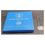 (AO) pewter decanter labels