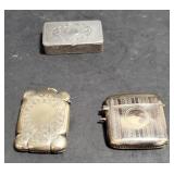 (AO) Lot of silver vesta cases