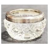 (AO) Old English silver and glass cruel.