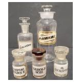 (AO) Lot of apothecary jars.P.Ammon.mur measures