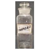 (AO) Sinapis Alb. Apothecary jars.  Measures