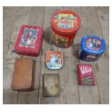 (P) Lot of vintage tins