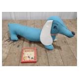 (P) Dachshund stuffed animal and dice game